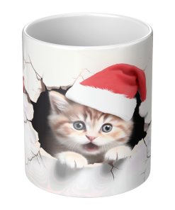 3D Kitten 005 - 11oz White Mug