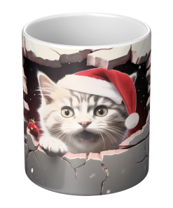 3D Kitten 006 - 11oz White Mug