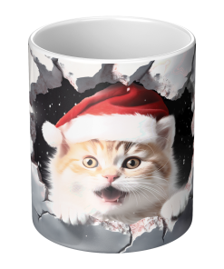 3D Kitten 007 - 11oz White Mug