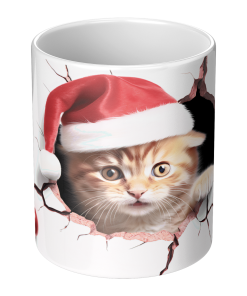 3D Kitten 008 - 11oz White Mug